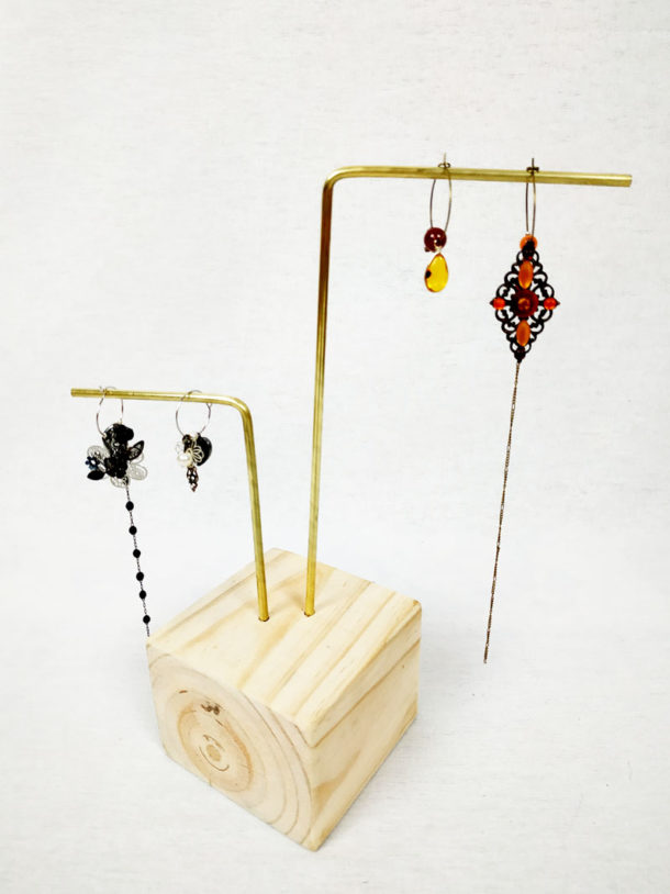Présentoir à Bijoux Vintage – Arbre En Laiton – Modèle A10 – Occasion